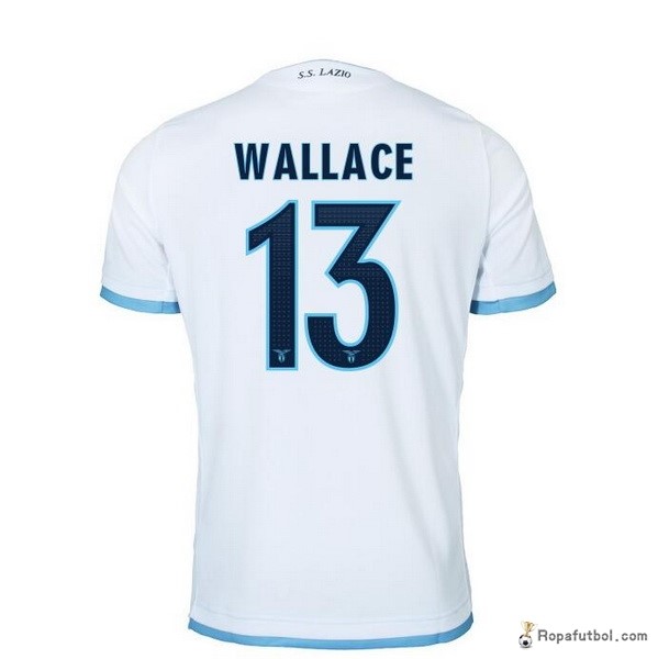 Camiseta Lazio Replica Tercera Ropa Wallace 2016/17 Blanco